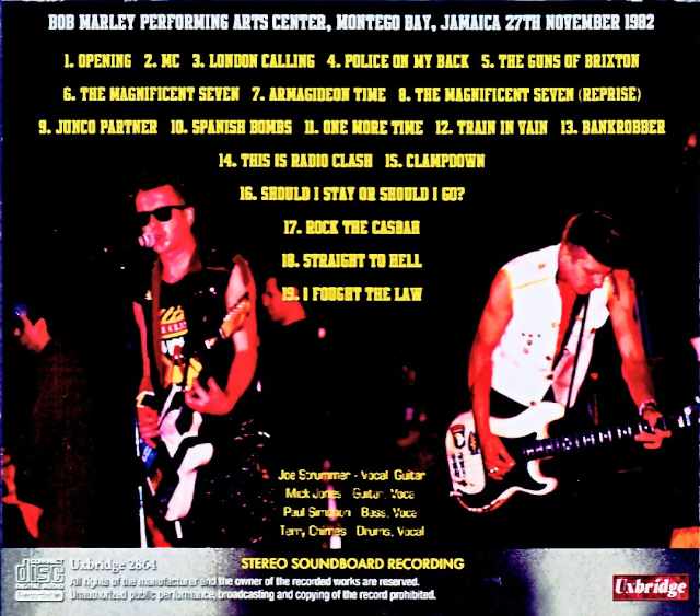 The Clash / Jamaica 11.27.1982 Soundboard Edition - Image 2