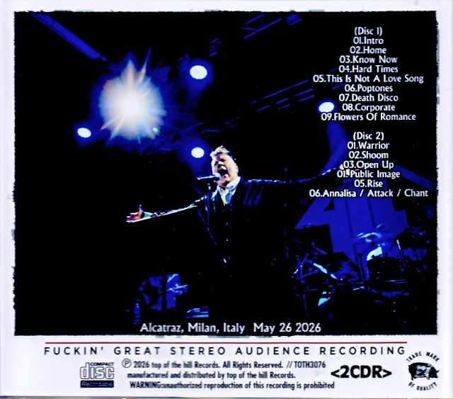 Public Image Limited / Italy 05.26.2026 - Image 2