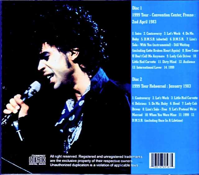 Prince / CA, USA – April 2, 1983: Soundboard Edition & More - Image 2