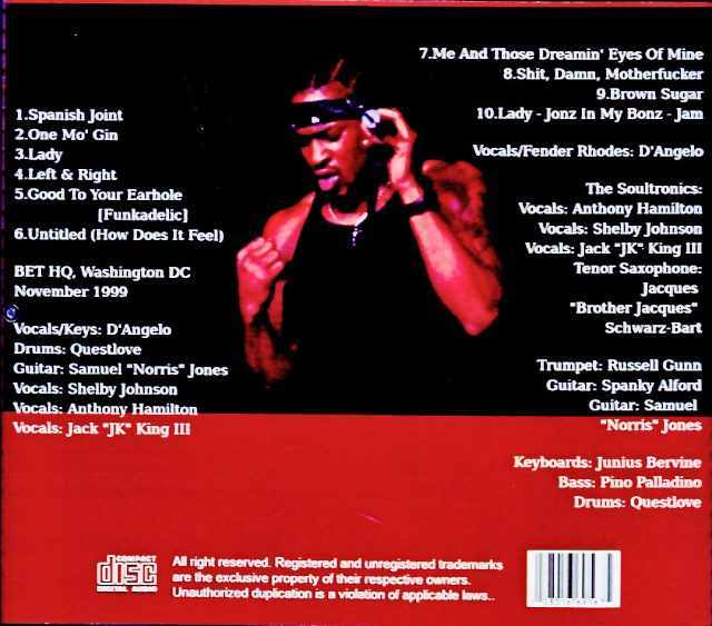D'Angelo / WA, USA 1999 Soundboard Edition & more - Image 2