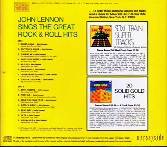 John Lennon / Roots – Rare Original US Pressing Vinyl Transfer Edition - Image 2
