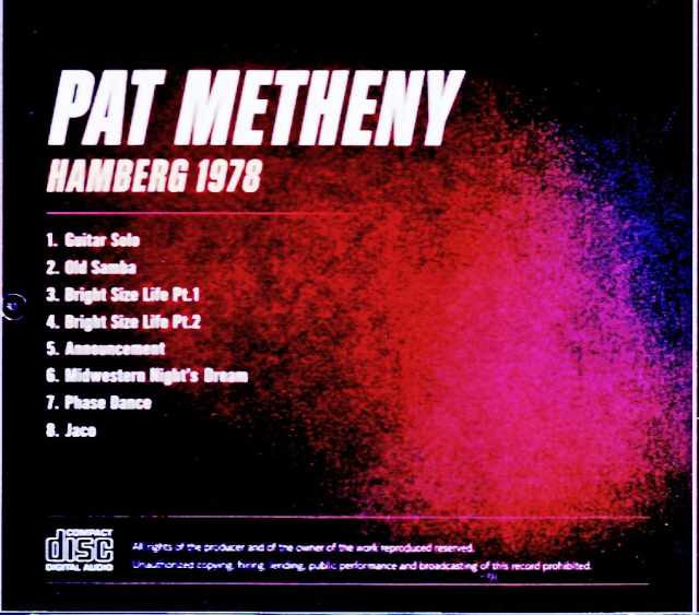 Pat Metheny Group (Pat Metheny, Lyle Mays) / Germany, March 15, 1978 – Re-Broadcast Edition - Image 2