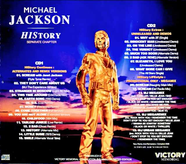 Michael Jackson Michael Jackson/History Alternate Album Collection Separate Chapter Edition - Image 2