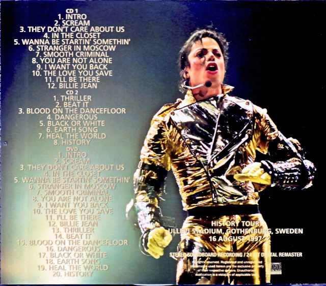 Michael Jackson/Sweden 08.16.1997 Soundboard Edition Remastered & more - Image 2