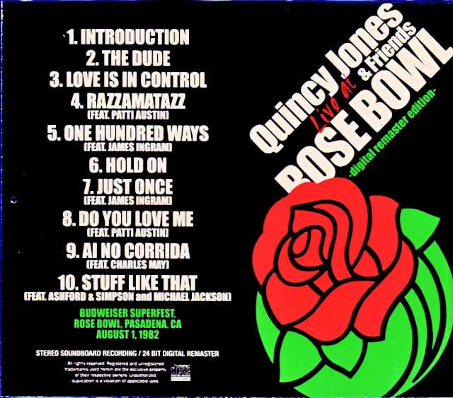 Quincy Jones Michael Jackson,James Ingram /CA,USA 08.01.1982 FM Broadcast Edition - Image 2