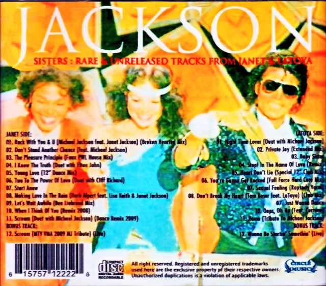 Michael Jackson Janet Jackson,Latoya Jackson/Jackson Sisters Rare and Unreleased Tracks - Image 2