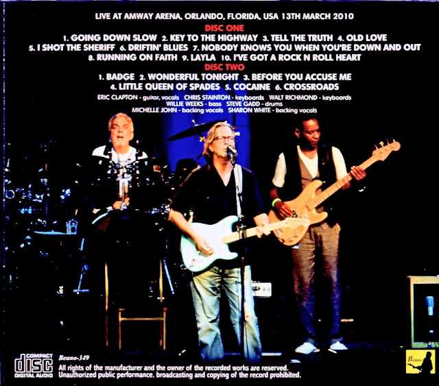 Eric Clapton/FL,USA 03.13.2010 Complete - Image 2