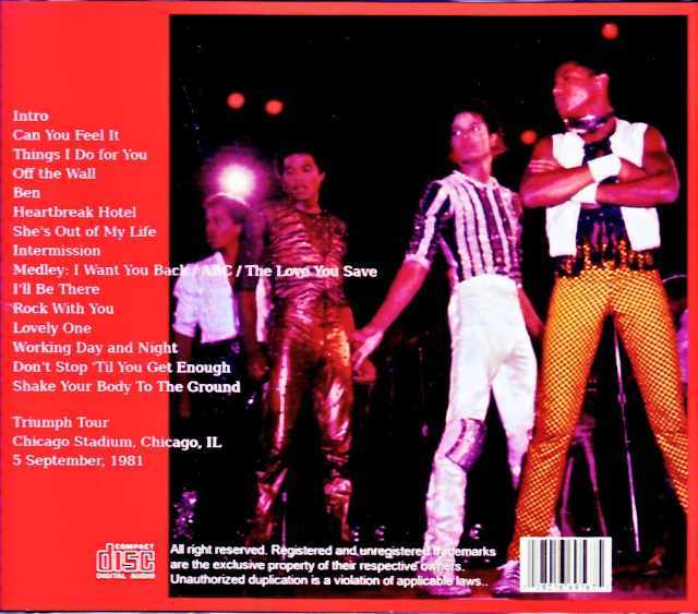Jacksons/IL,USA 09.05.1981 Soundboard Edition - Image 2