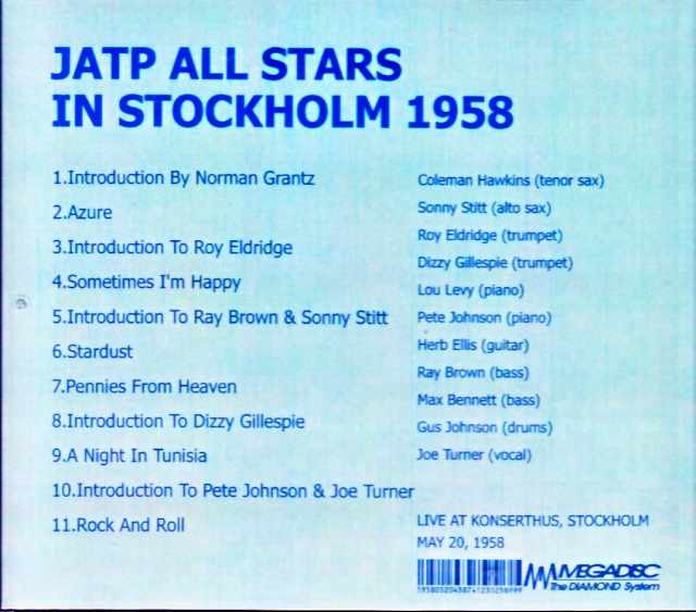 JATP All Stars Dizzy Gillespie,Coleman Hawkins/Sweden 1958 - Image 2