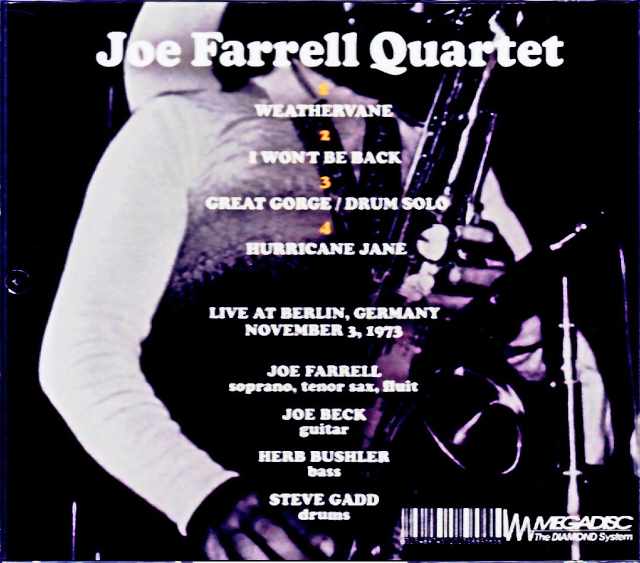 Joe Farrell Quartet/Germany 11.03.1973 FM Broadcast Edition - Image 2