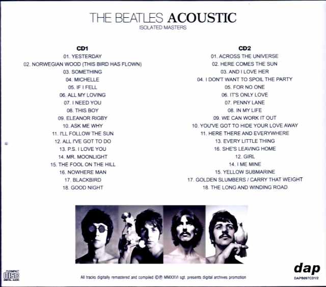 Beatles/Acoustic Isolated Masters Edition - Image 2