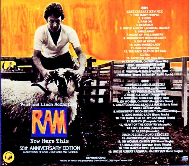 Paul McCartney /Ram 55th Anniversary New mix + Outtakes and Rarities - Image 2