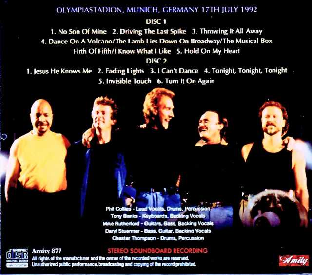 Genesis/Germany 07.17.1992 FM Broadcast Edition - Image 2