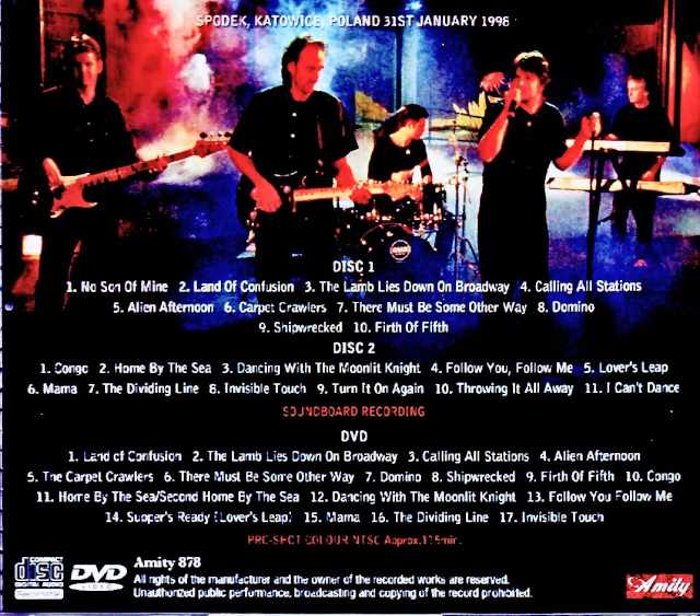 Genesis/Poland 01.31.1998 Complete FM Broadcast Edition& more - Image 2