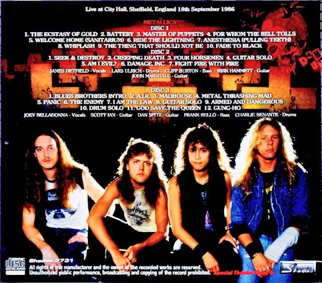 Metallica Anthrax/England,UK 09.18.1986 Complete & more - Image 2