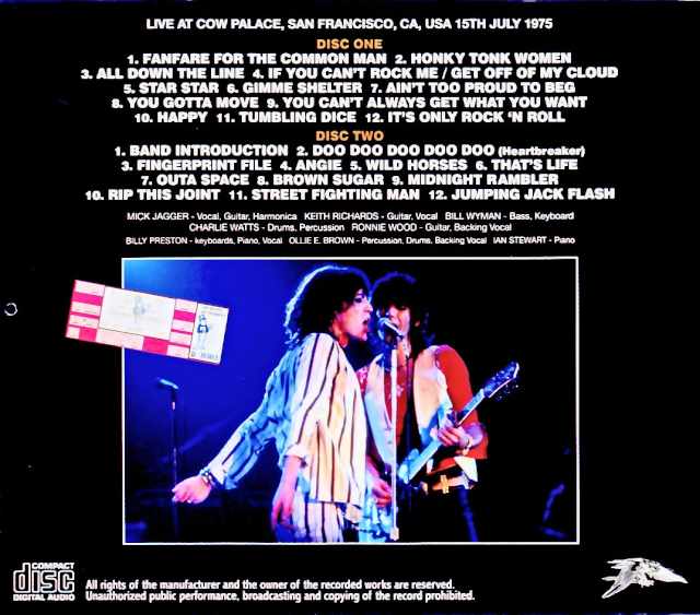 Rolling Stones/CA,USA 07.15.1975 Remastered - Image 2