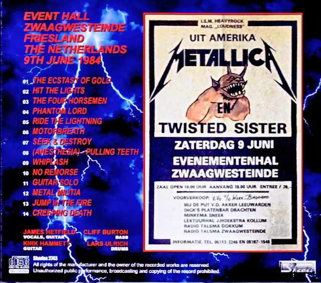 Metallica/Netherlands 06.09.1984 - Image 2
