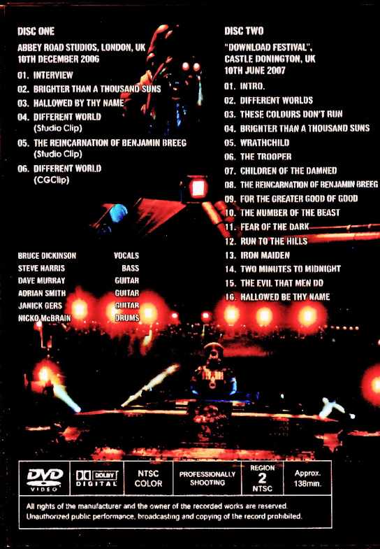 Iron Maiden / England, UK 2006-2007 Pro-Shot Edition - Image 2