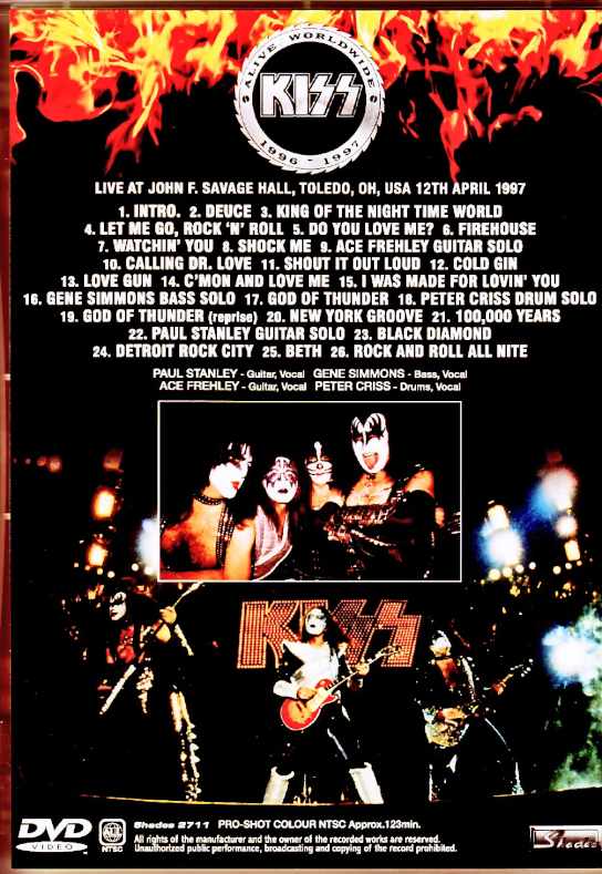 Kiss/OH,USA 04.12.1997 Complete Pro-Shot Edition - Image 2