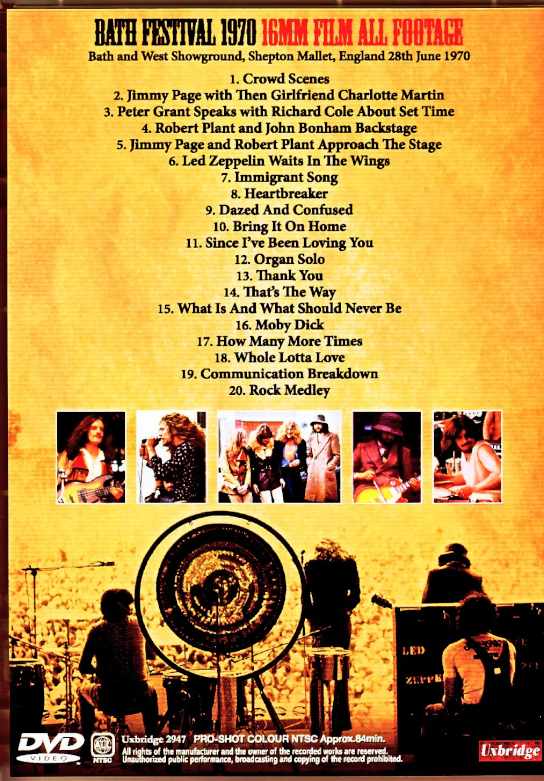 Led Zeppelin/England,UK 06.28.1970 16mm Film Edition - Image 2