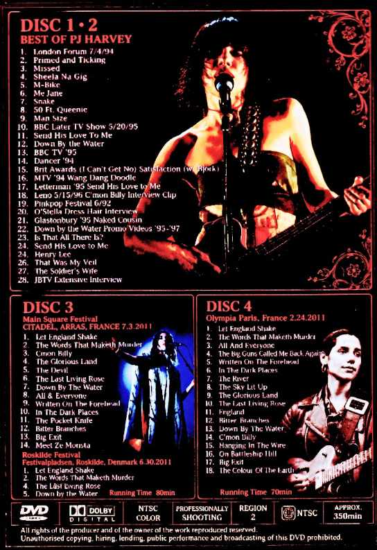 PJ Harvey/Pro-Shot Live Collection 1994-2011 and TV Promos - Image 2