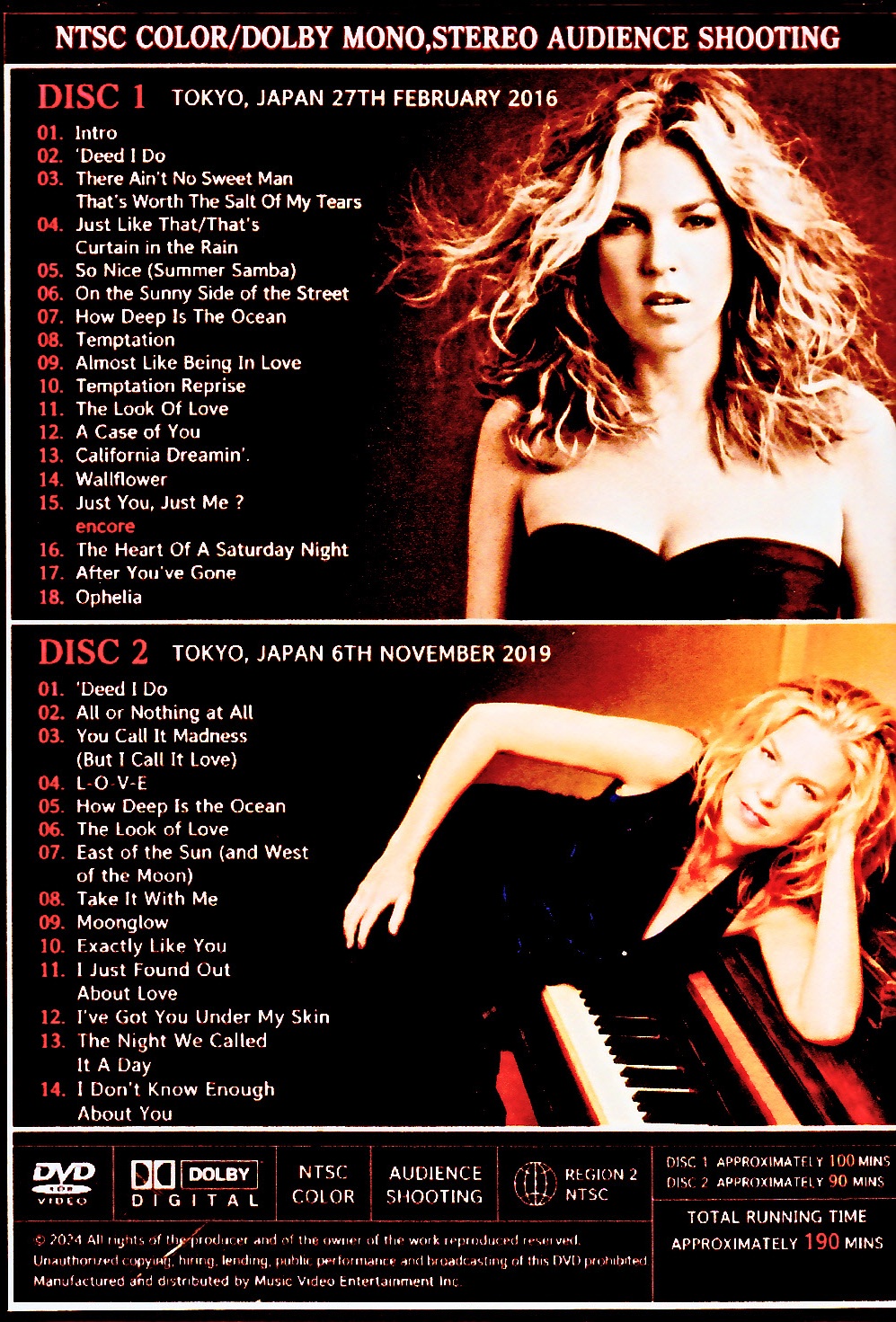 Diana Krall/Tokyo,Japan 2016 and 2019 - Image 2