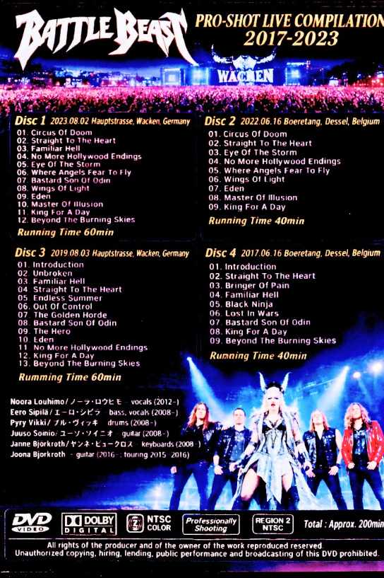 Battle Beast/Pro-Shot Live Compilation 2017-2023 - Image 2