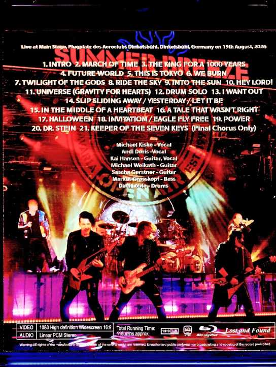 Helloween/Germany 2026 Complete Pro-Shot Edition Blu-Ray Version - Image 2