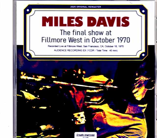 Miles Davis Keith Jarrett Gary Bartz/CA,USA 10.18.1970 Remastered