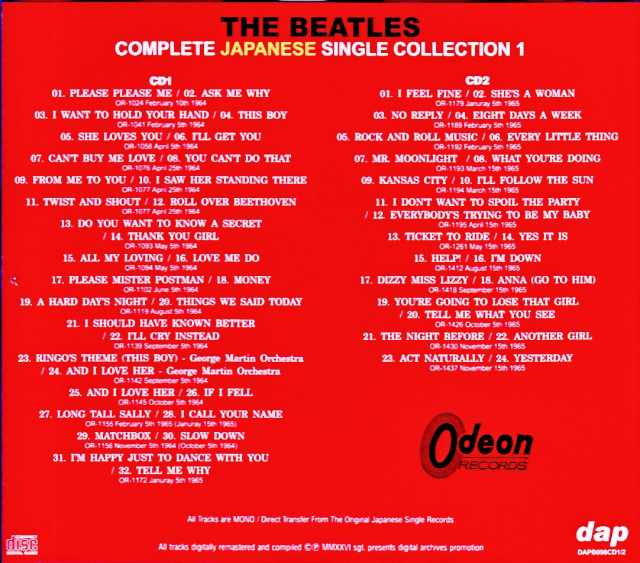 Beatles/Original Japanese Single Records Complete Vol.1 - Image 2