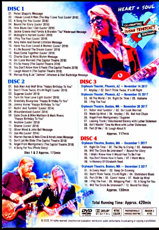 Tedeschi Trucks Band / Susan's 50th Birthday Celebration Special Broadcast and Tour Compilation 2017 - Image 2