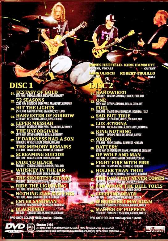 Metallica/Pro-Shot Compilation 9th May-5th July 2026 - Image 2
